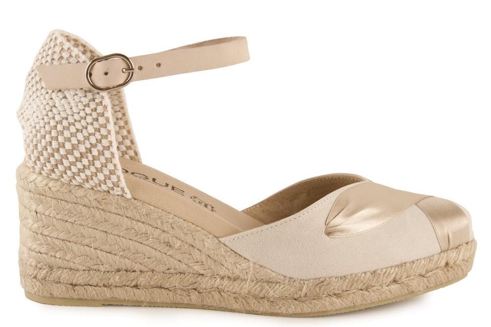 Alpargatas con cuña inVogue 1552 en crudo