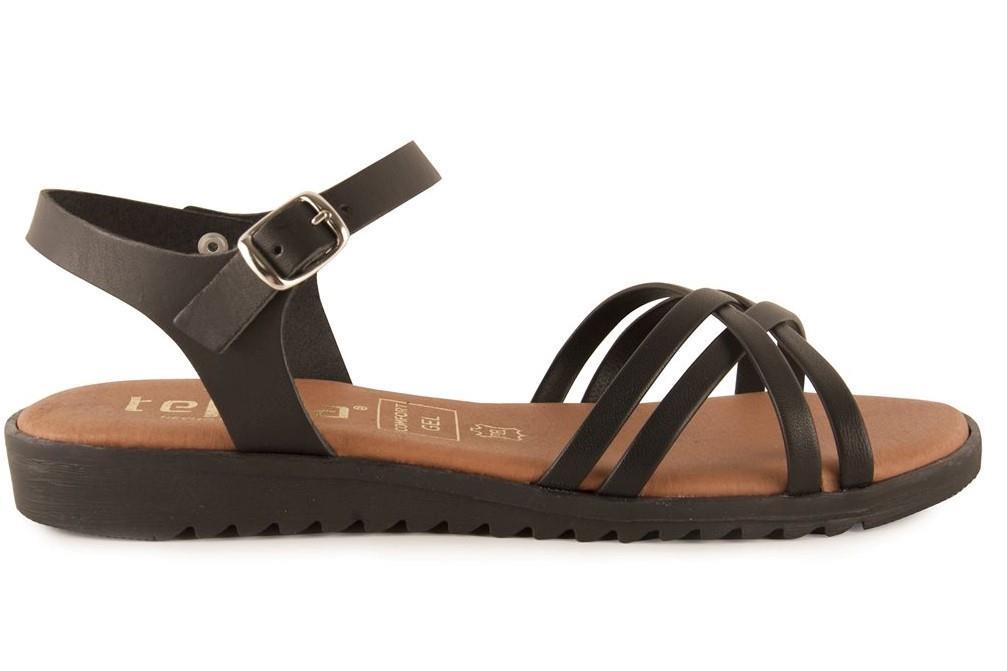 Sandalias planas Tekila 13152 en negro para mujer