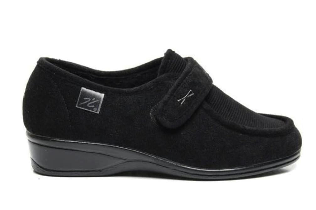 Zapatillas de casa Doctor Cutillas 771 en negro para mujer