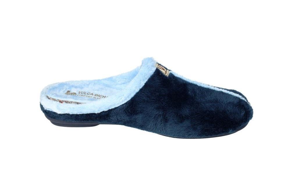 Zapatillas de casa destalonadas Vulca-bicha 4311 en color azul marino