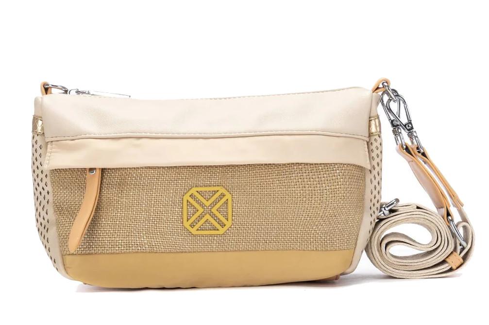 Bolso bandolera mujer Xti 184543 beige – Bolso efecto piel con cremallera, estilo urbano y certificado vegano