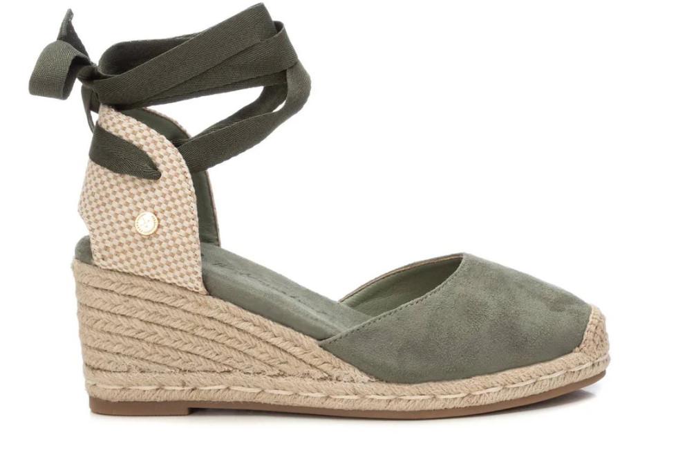 Alpargata con cuña Xti 143841 en caqui– Valenciana de Yute Vegana