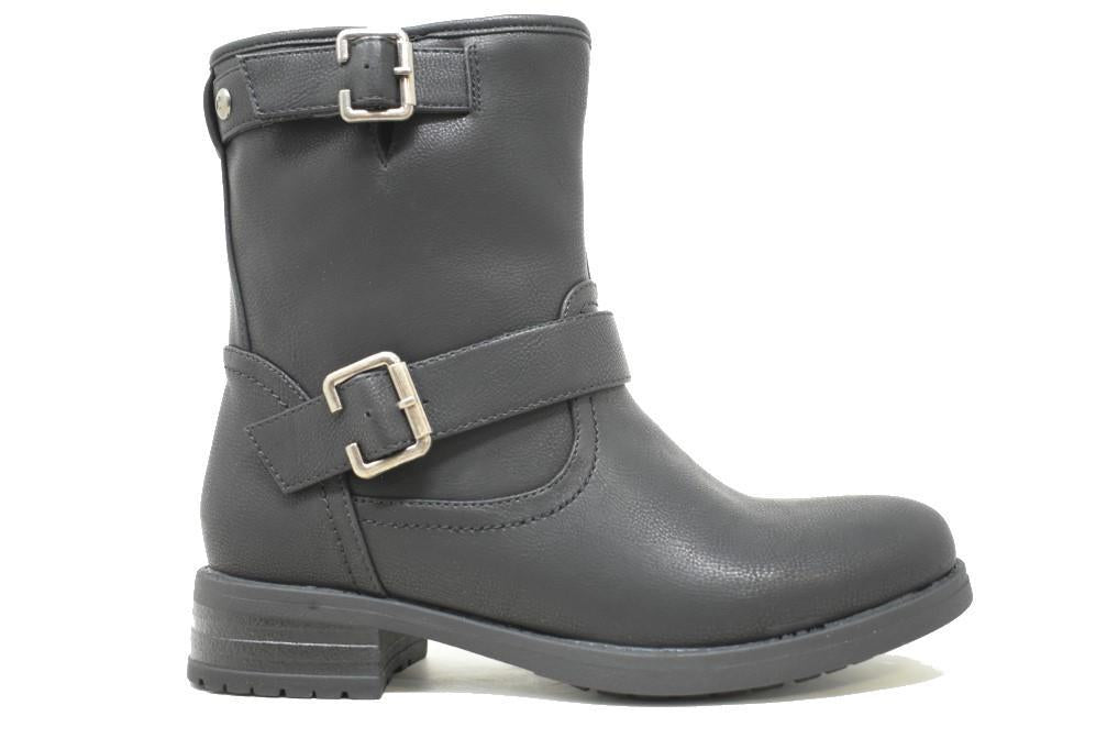 Botin biker Maraval rebelle buckle en negro para mujer