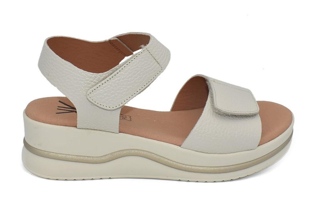 Sandalias Deportivas Cokketa 923 Beige Mujer | Piel, Plantilla Gel y Máximo Confort