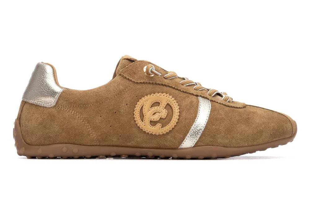 Zapatillas deportivas planas Carmela 163173 en Serraje – Sneakers Verano con Cordones, Plantilla Extraíble y Suela Antideslizante