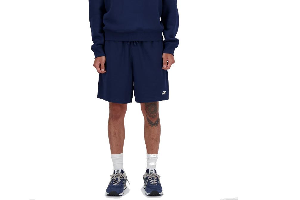 Pantalón Corto Deportivo Hombre New Balance Sport Essentials French Terry 7” Azul Marino