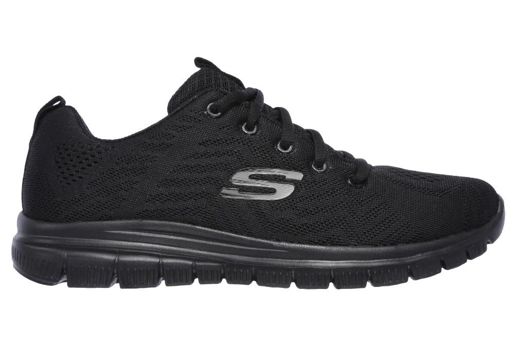 Zapatillas deportivas Skechers Graceful - Get Connected 12607 negras para mujer
