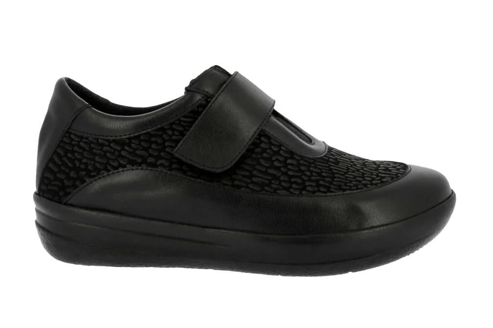 Zapatos deportivos Doctor Cutillas 50753 negros para mujer con cierre ajustable