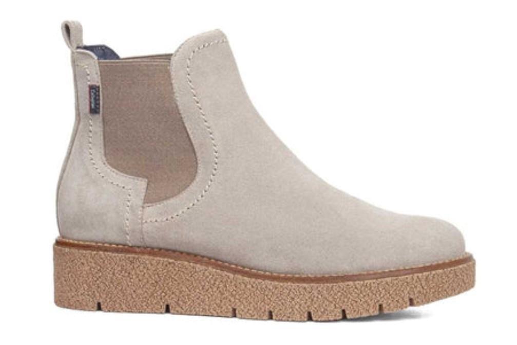 Botines con cuña Callaghan 32601 Arete para mujer en beige