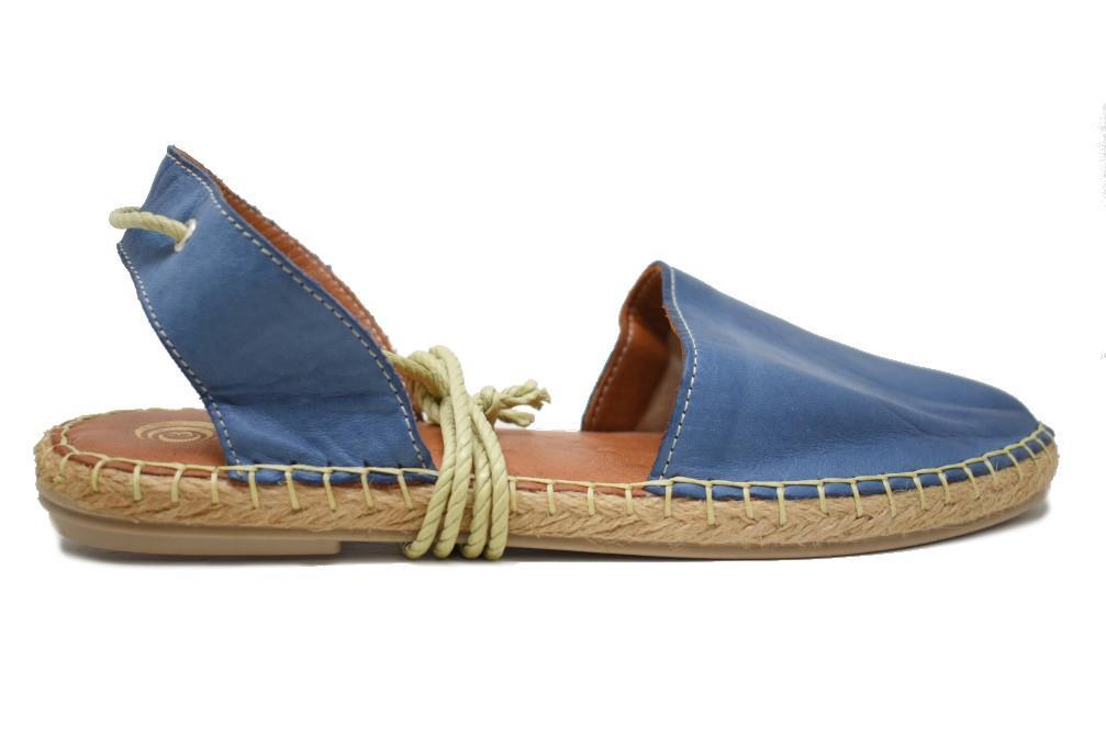 Alpargatas planas TOP 3 5905 en azul para mujer