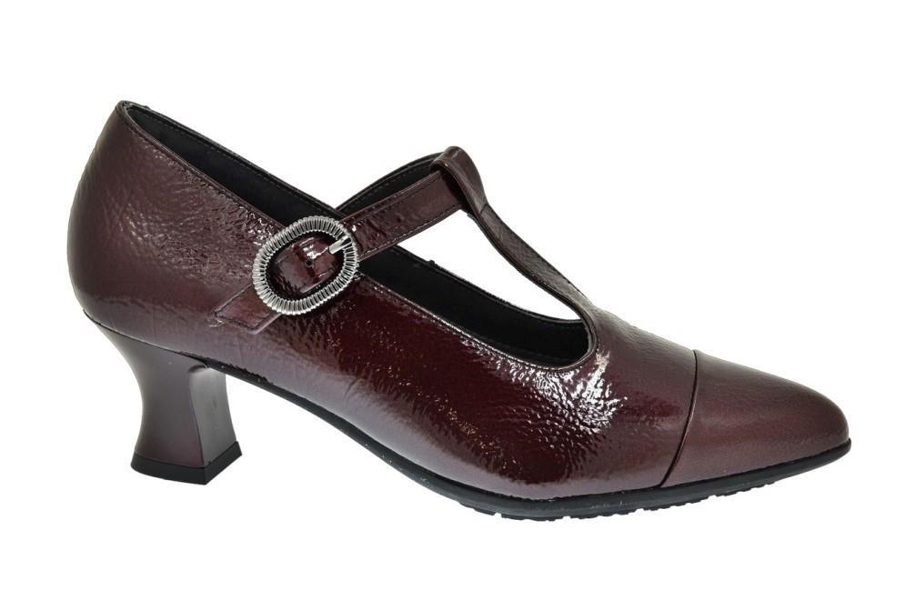 Zapatos de tacón Pitillos 10853 de color burdeos