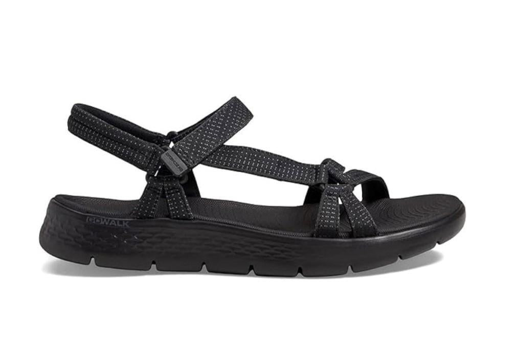 Sandalias Skechers GO WALK Flex Sandal - Sublime en negro para mujer