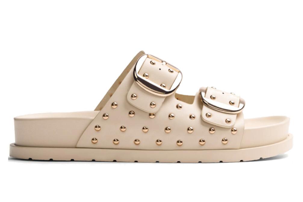 Sandalias planas Bio Gioseppo SHOREHAM 78376 en beige para Mujer con Plataforma y Hebillas