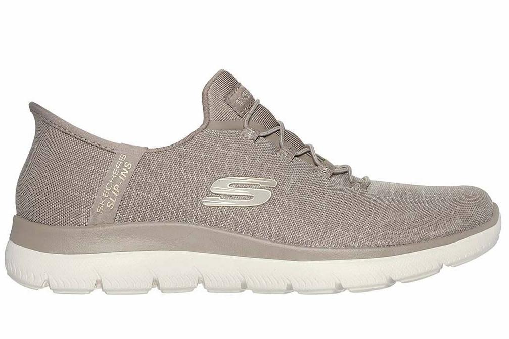 Zapatillas deportivas Skechers Slip-ins Arch Fit Summits Luxe Leopard 150128 taupe para mujer