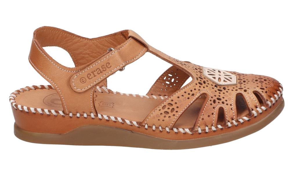 Sandalias cangrejera Erase 793-54 en cuero para Mujer de Piel con Cierre Ajustable