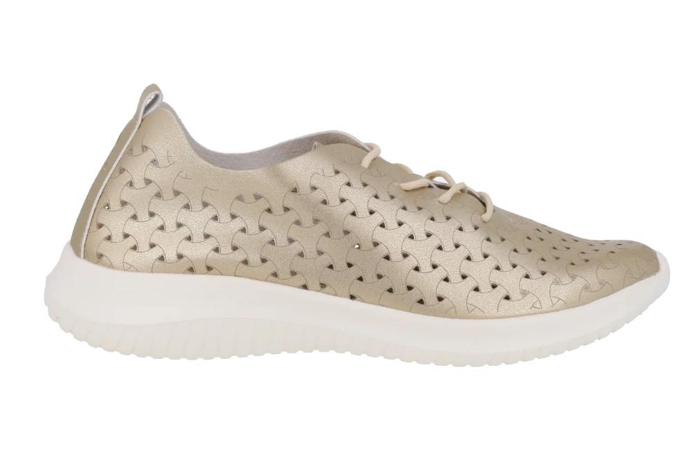 Zapatillas deportivas ultraligeras Eoligeros Liberte oro para mujer