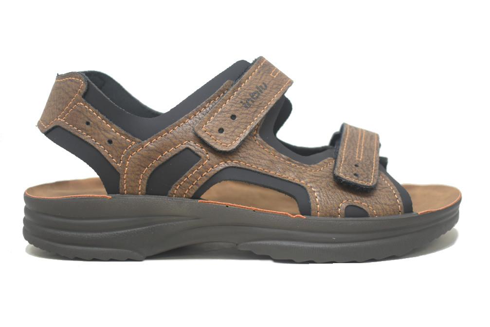 Sandalia Deportiva Hombre Inblu RY000029 Marrón con Cierre Ajustable