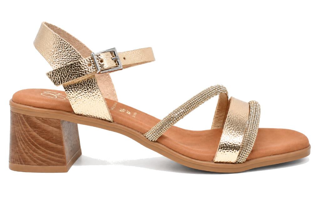 Sandalias de tacón medio Oh! My Sandals 5905 Dorado