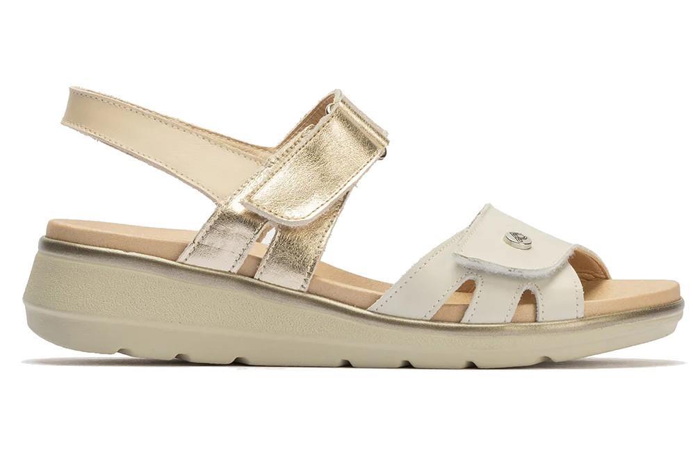 Sandalias cómodas Pitillos 20113 en beige para mujer