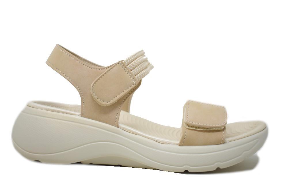 Sandalias deportivas Marval W0408 en beige para mujer
