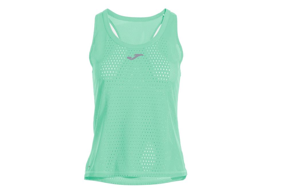 Camiseta de Running Joma Marathon II 902579 Verde de Tirantes para Mujer