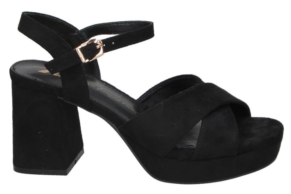 Sandalias de tacón de fiesta XTI 145288 en negro