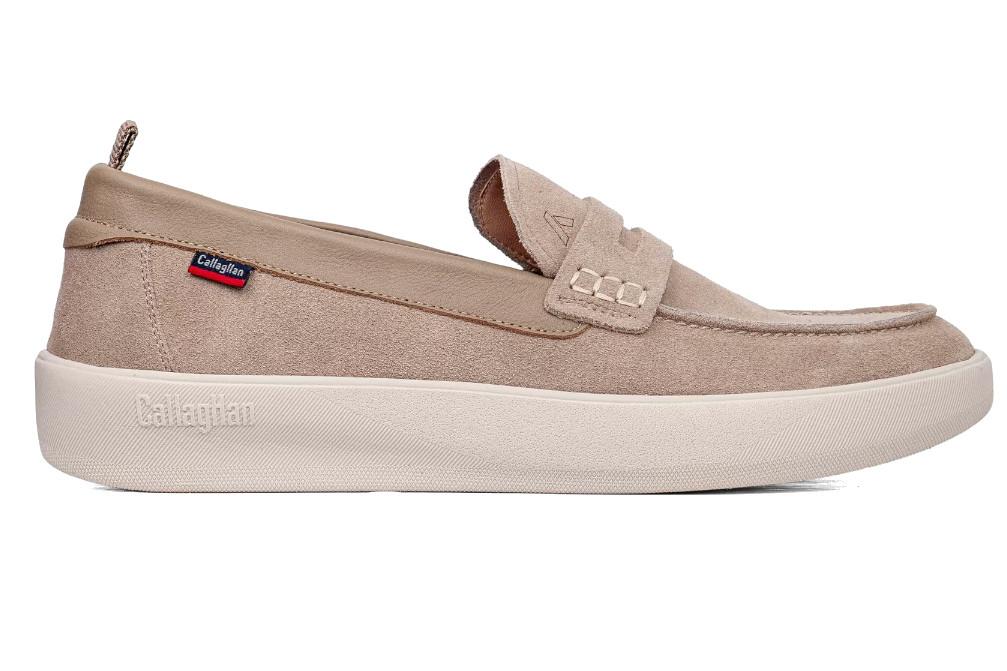 Mocasines Deportivos Callaghan Phoenix 65701 Piedra para Hombre de Serraje con Plantilla Extraíble