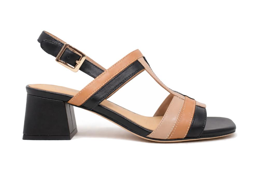 Sandalias de tacón Regarde Le Ciel Amalia-06 en negro para mujer