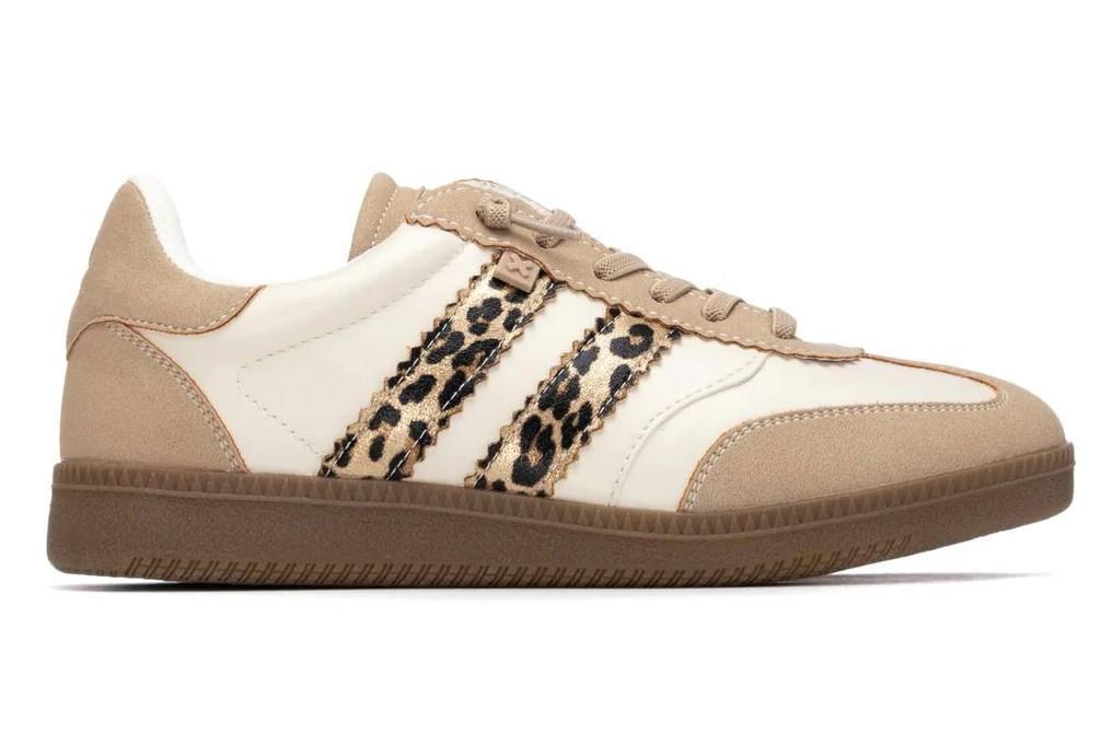 Zapatillas deportivas planas XTI 14433003 color beige