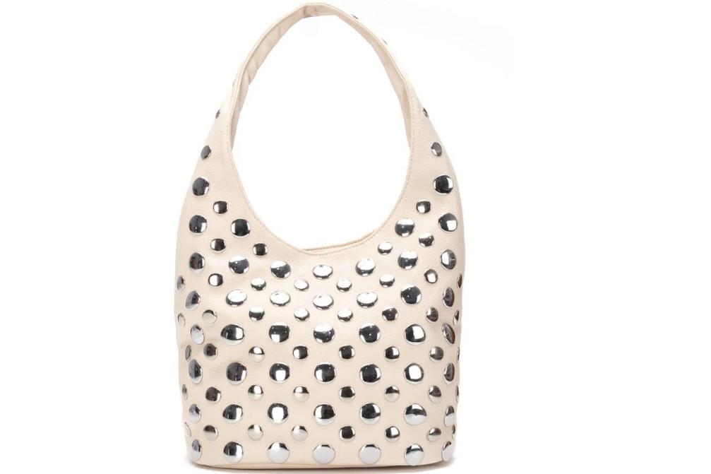 Bolso de hombro tipo shopper para mujer XTI 18456801 en beige