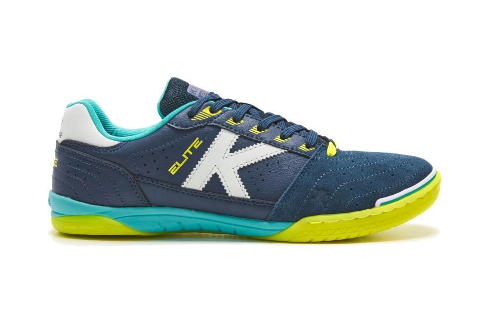 Zapatilla de Fútbol Sala Kelme Elite 55904 en color Marino y Lima para hombre