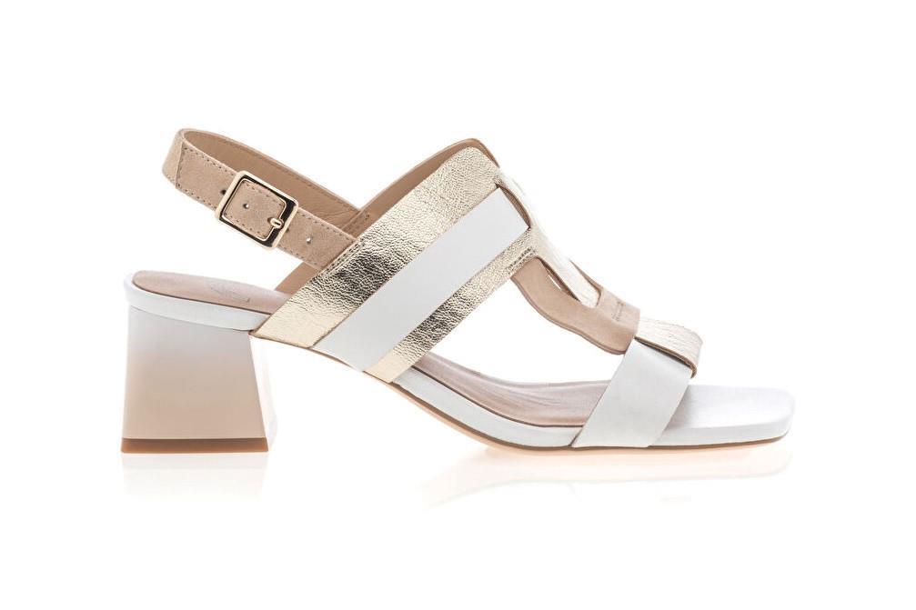 Sandalia Regarde Le Ciel Amalia-02 en blanco para mujer