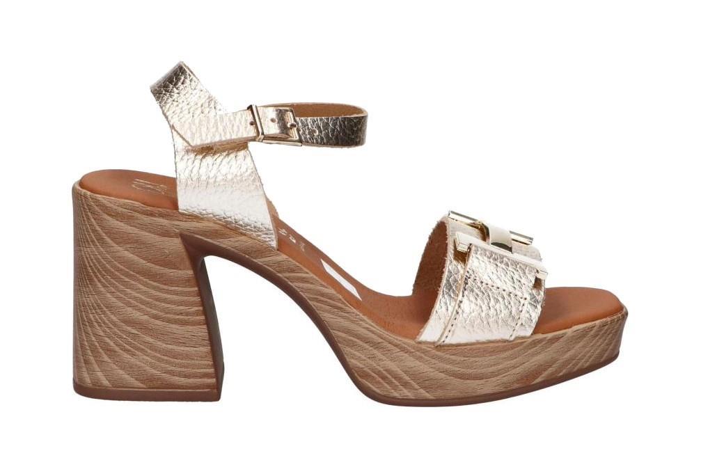 Sandalias de tacón Oh! my Sandals Rosalia 5636 en oro para mujer