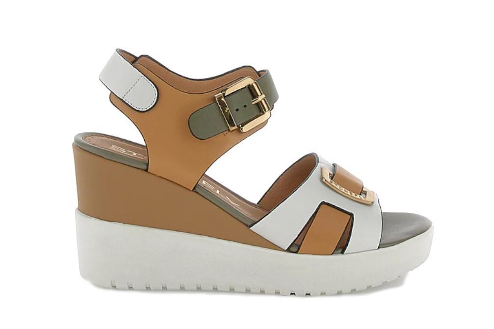 Sandalias con cuña Stonefly Ely 19 en blanco para mujer