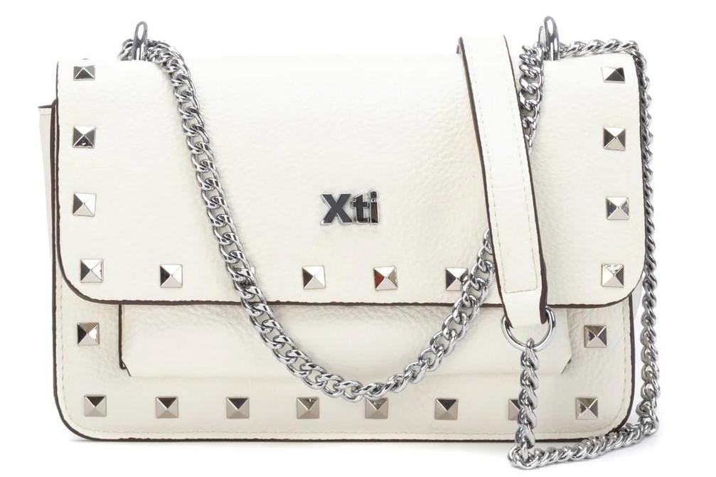 Bolso bandolera mujer Xti 184532 hielo – Bolso elegante efecto piel con cremallera y certificado vegano
