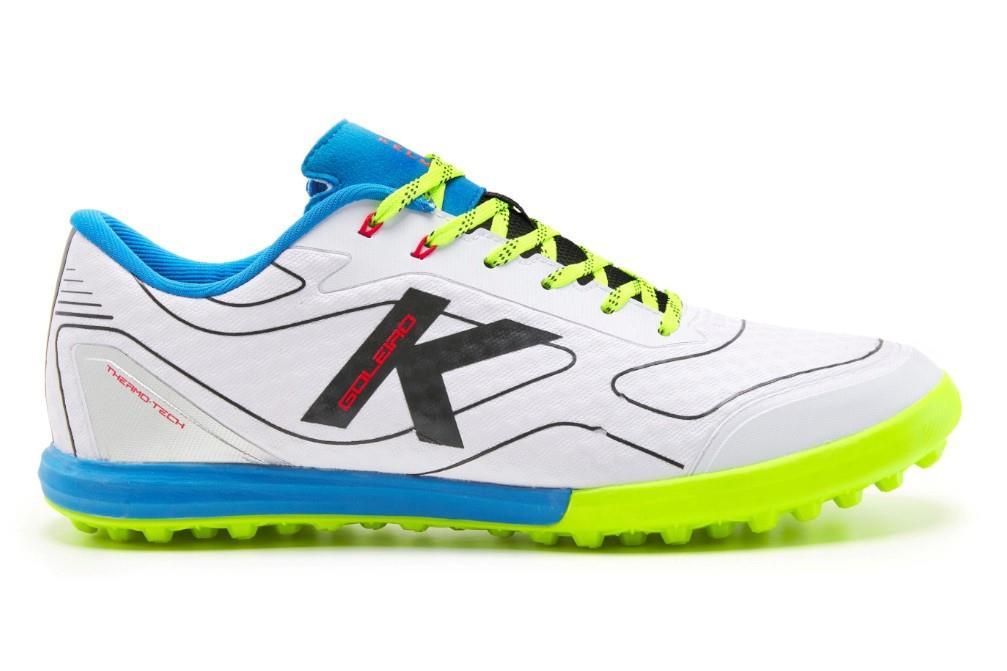 Zapatillas fútbol sala Kelme Goleiro Turf 55166 en blanco para hombre