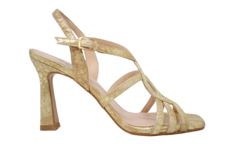 Sandalias de fiesta Joni 8094 para mujer en color dorado