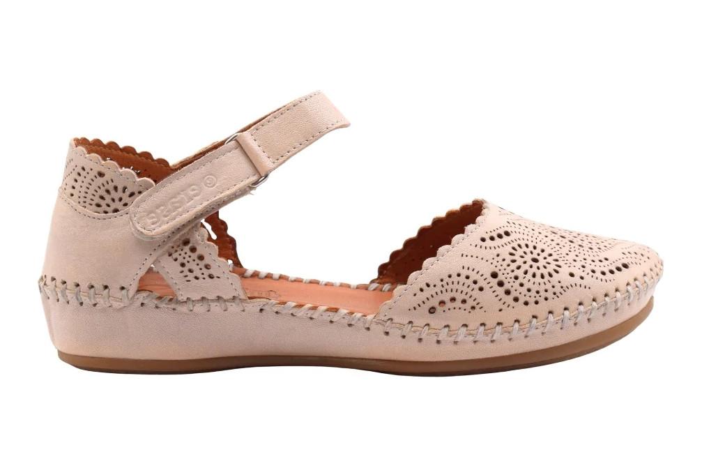 Sandalias cangrejeras Erase 793-69 en beige para Mujer | Sandalias cerradas y transpirables