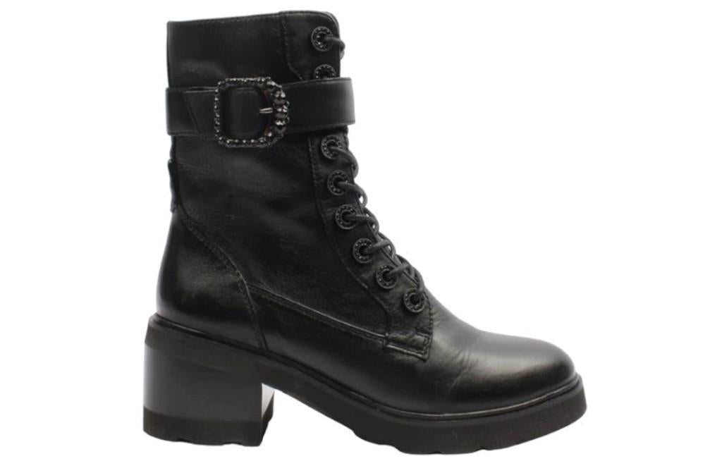 Botines militares Regarde Le Ciel Marcy 02 de color negro