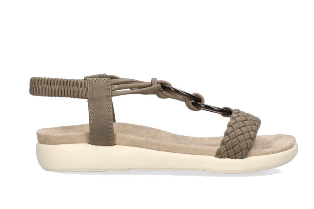 Sandalias planas Armony by Etika 41002 EGREMNI en caqui para mujer