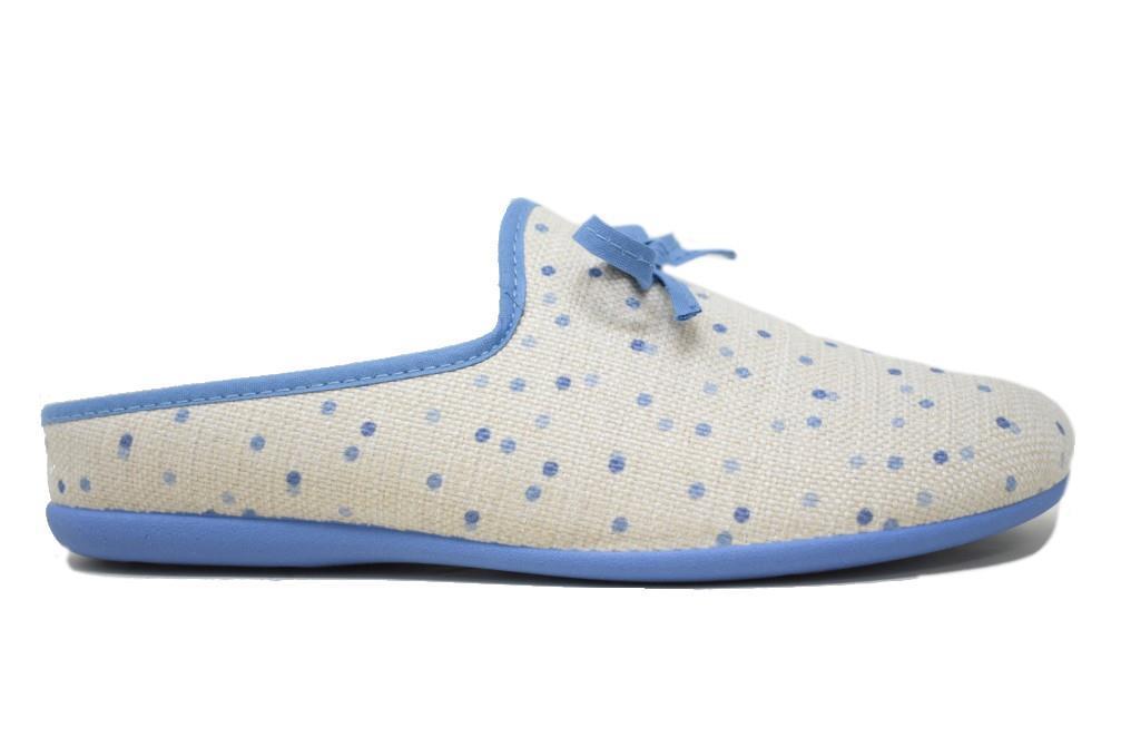 Zapatillas de casa Cabrera 3196 topi en aguamar para mujer