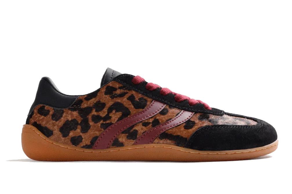 Zapatillas deportivas Barefoot Gioseppo 80671 de Piel Animal Print en leopardo para mujer
