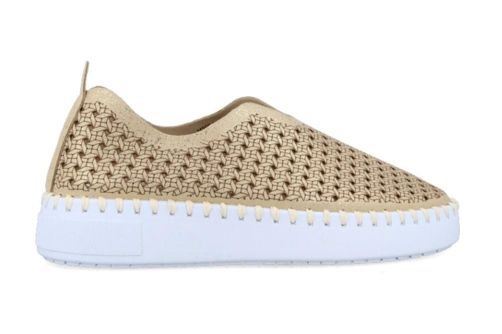 Zapatillas deportivas Walk & Fly Greta AD-9938 A5 en oro para mujer