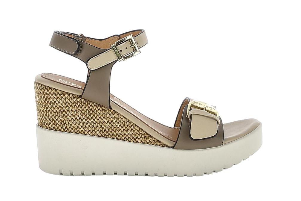 Sandalias con cuña alta Stonefly 222301 Ely 21 en taupe cómoda