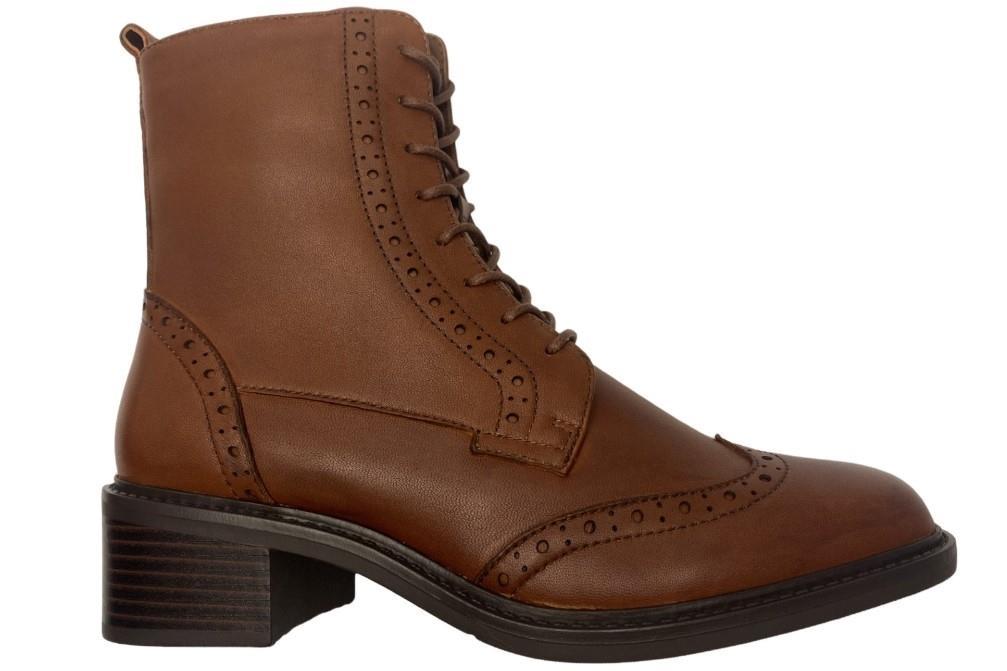 Botines con cordones Regarde Le Ciel Moira 05 para mujer en marrón