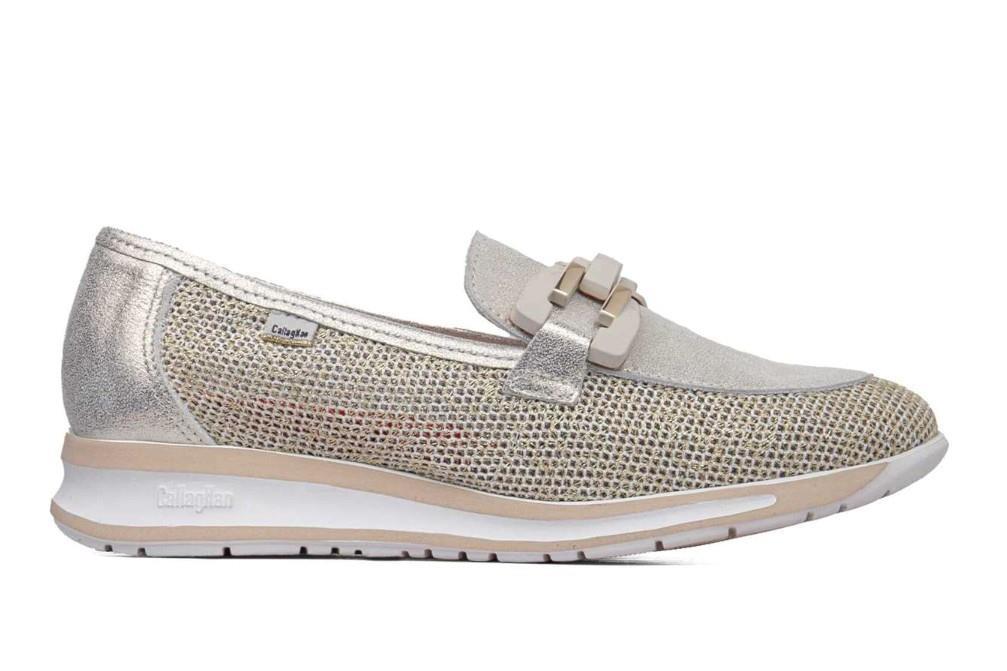 Mocasín Callaghan 87109 Diavel para mujer en platino