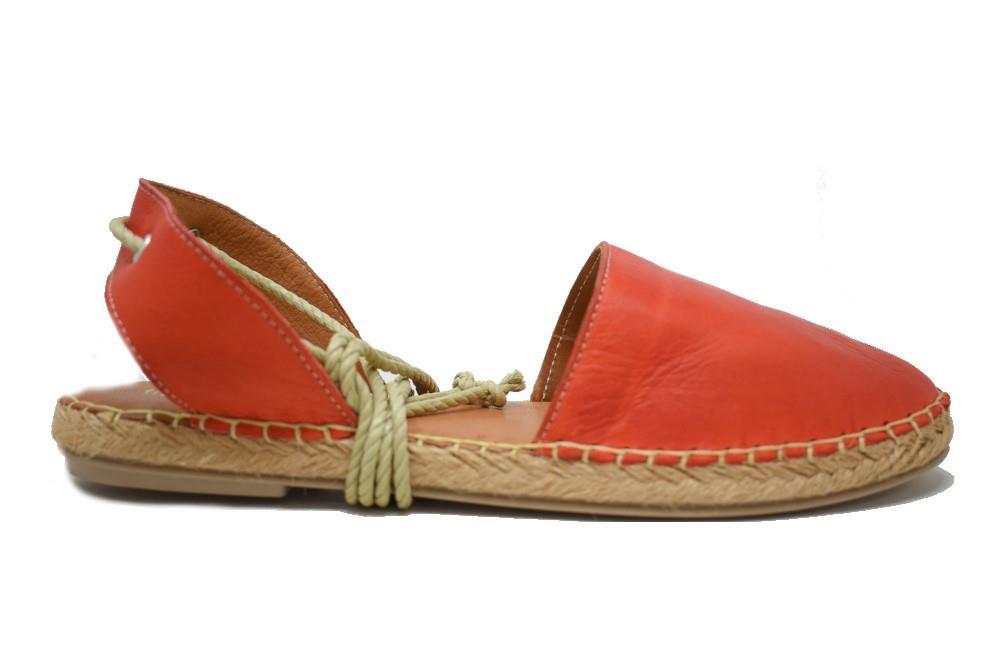 Alpargatas planas TOP 3 5905 en rojo para mujer