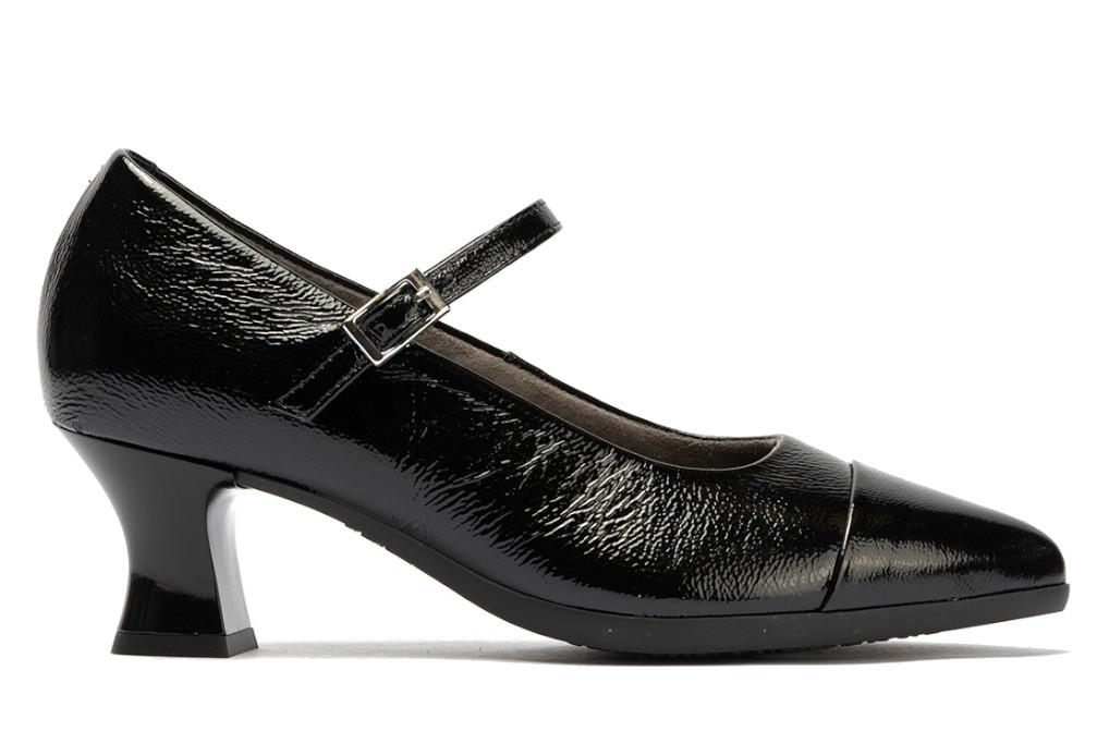 Zapatos de Salón Pitillos 11683 Negro Mujer – Zapatos de fiestas con tacón Cómodo con Hebilla