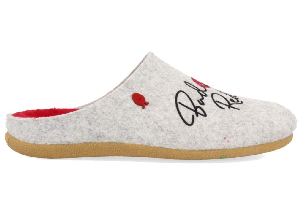 ZAPATILLAS DE ESTAR POR CASA HOT POTATOES KLOCH 64627 en gris para mujer