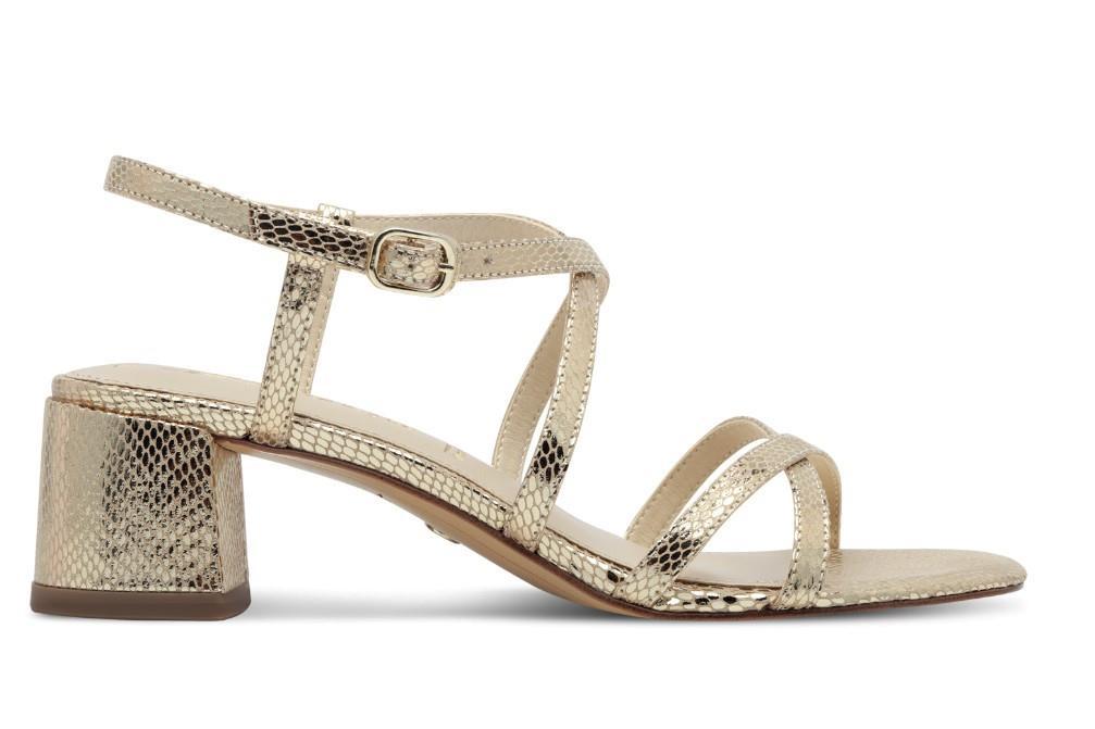 Sandalias de tacón Tamaris 1-28204-42-968 en dorado para mujer